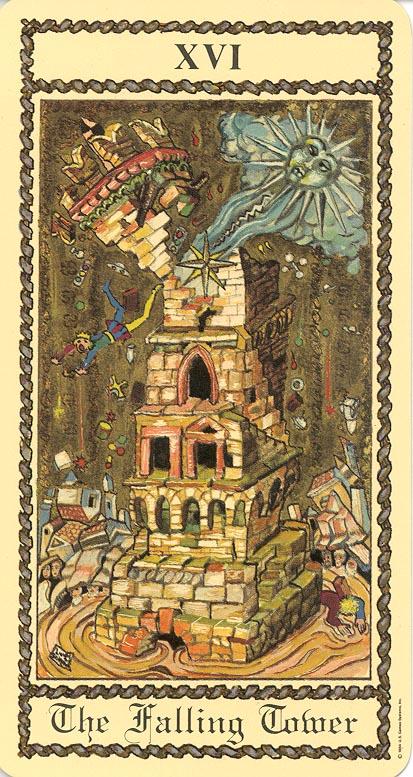 The Falling Tower Tarot Card