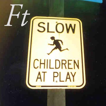 falling tower slow children at play album cover with a picture of a slow children at play sign